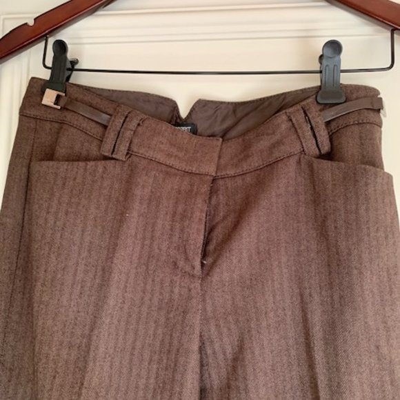 Classic 2 pieces brown pantsuit - Picture 9 of 11